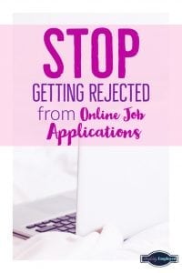 Stop getting rejected from online job applications
