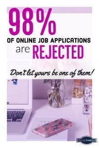 98 percent of job applications are rejected - don't let yours be one of them