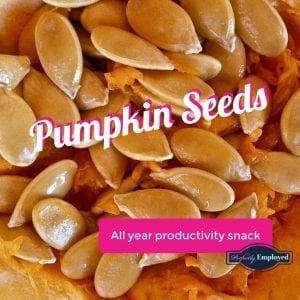 Eat pumpkin seeds to boost productivity