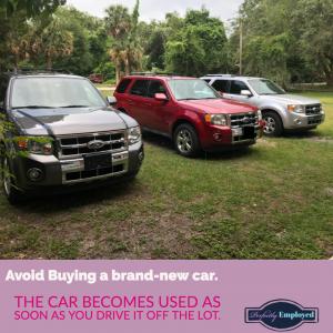Avoid Buying a brand-new car