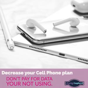 Decrease your Cell Phone plan