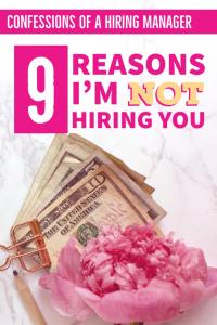 Why I Won't Hire You - Confessions of a Hiring Manager