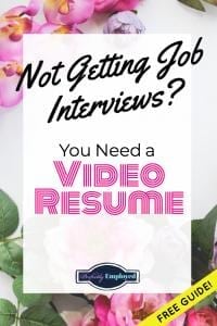 Not Getting Job Interviews? You Need a Video Resume. Free "What to Say in a Video Resume" Guide! #videoresume #career #getajob
